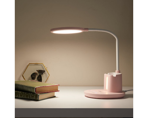 Дополнительное фото Лампа настольная Uniel ULM-D150 15W/3000-6500K/DIM PINK UL-00011293: Купить в Интернет магазин освещения GCSVET.RU