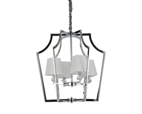 Основное фото Подвесная люстра Lumina Deco Montero LDP 1249-4 CHR+WT: Купить в Интернет магазин освещения GCSVET.RU