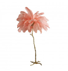 Напольный светильник Delight Collection Ostrich Feather BRFL5014 pink/antique brass