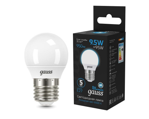 Основное фото Светодиодная лампочка Gauss  105102310: Купить в Интернет магазин освещения GCSVET.RU