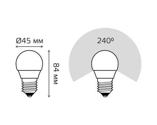 Дополнительное фото Светодиодная лампочка Gauss  105102310: Купить в Интернет магазин освещения GCSVET.RU