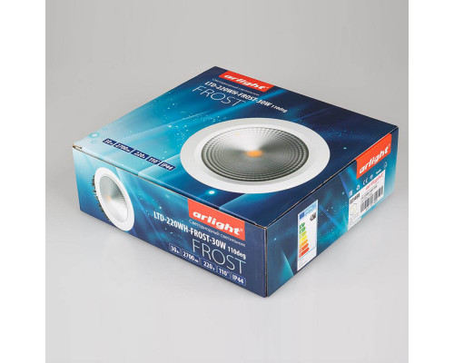 Дополнительное фото Светильник встраиваемый LED Arlight LTD-220WH-Frost-30W White 021497: Купить в Интернет магазин освещения GCSVET.RU