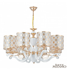 Люстра подвесная Arte Milano Florentia-3097 303097/8 Wh/Gd