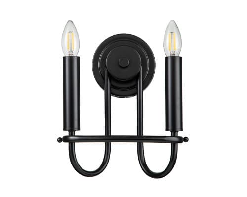 Основное фото Настенный светильник Kichler Capitol hill KL-CAPITOL-HILL2-BLK: Купить в Интернет магазин освещения GCSVET.RU