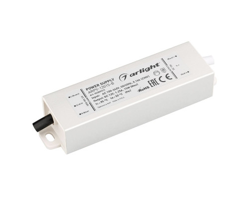 Основное фото Сетевой адаптер Arlight ARPV-12015-B (12V, 1.3A, 15W) 022899(1): Купить в Интернет магазин освещения GCSVET.RU