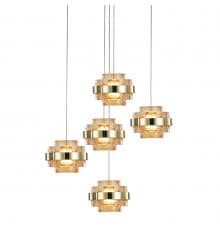 Светильник подвесной Delight Collection MD22030002 MD22030002-5A gold/champagne