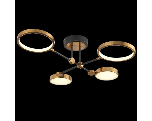 Основное фото Люстра потолочная Natali Kovaltseva LED LAMPS 81102/4C BRASS BLACK: Купить в Интернет магазин освещения GCSVET.RU