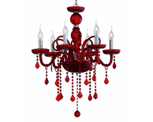 Основное фото Люстра подвесная Ideal Lux Giudecca SP6 Rosso 027418: Купить в Интернет магазин освещения GCSVET.RU