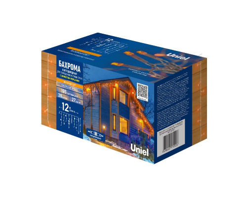 Дополнительное фото Уличная гирлянда Uniel ULD-B12006-195/TTK AMBER IP44 UL-00010883: Купить в Интернет магазин освещения GCSVET.RU
