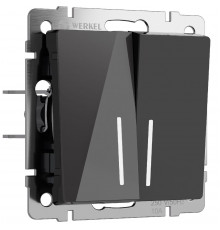 Выключатель двухклавишный проходной с подсветкой Werkel 4690389197673 W1122148 a064040