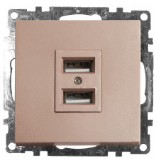 Розетка USB 2-местная Stekker Катрин 39602
