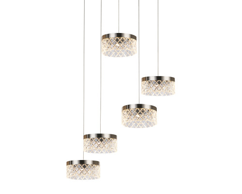 Основное фото Светильник подвесной Delight Collection MD21020075 MD21020075-5A satin nickel: Купить в Интернет магазин освещения GCSVET.RU