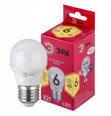 Светодиодная лампочка Эра LED P45-6W-827-E27 R Б0049643