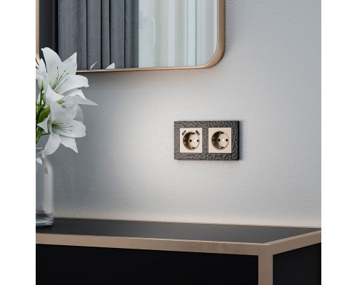 Дополнительное фото Накладка для розетки USB Werkel шампань W1179511 4690389157462: Купить в Интернет магазин освещения GCSVET.RU