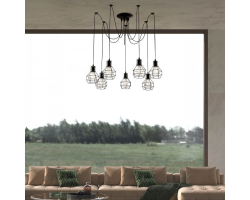 Дополнительное фото Люстра подвесная Arte Lamp A1109SP-7BK: Купить в Интернет магазин освещения GCSVET.RU
