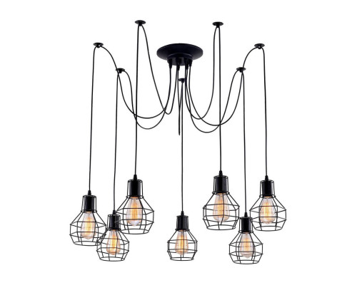 Основное фото Люстра подвесная Arte Lamp A1109SP-7BK: Купить в Интернет магазин освещения GCSVET.RU