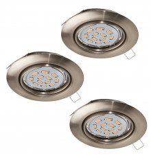 Светильник встраиваемый, комплект (3 шт.) Eglo Einbauspot led 75348