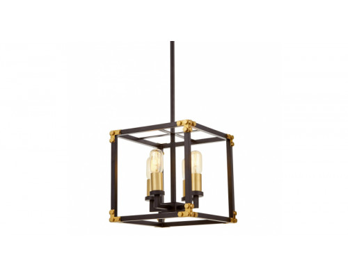Основное фото Люстра подвесная Lumina Deco Waldorf LDP 1140-4 BK+MD: Купить в Интернет магазин освещения GCSVET.RU
