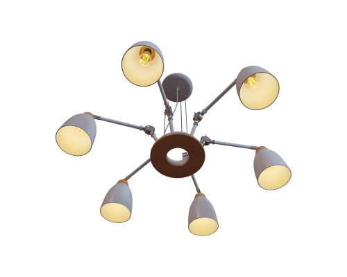 Дополнительное фото Люстра подвесная LOFT IT Watchman Loft4402/6Wh: Купить в Интернет магазин освещения GCSVET.RU