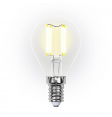 Филаментная лампа светодиодная (UL-00002866) Uniel E14 5W 3000K LED-G45-5W/WW/E14/CL/DIM GLA01TR