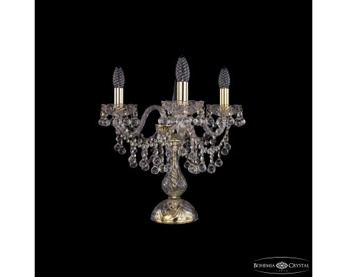 Основное фото Лампа настольная Bohemia Ivele Crystal 1409L/3/141-39 G: Купить в Интернет магазин освещения GCSVET.RU