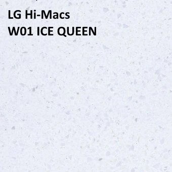 Акриловый камень LG Hi-Macs W01 ICE QUEEN