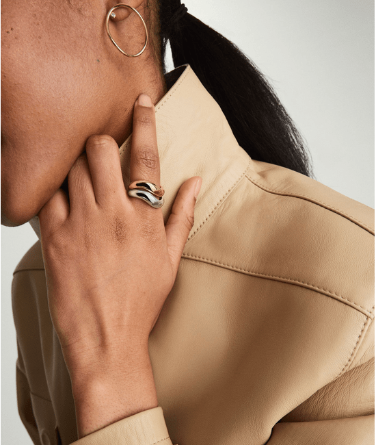 Woman gold and silver