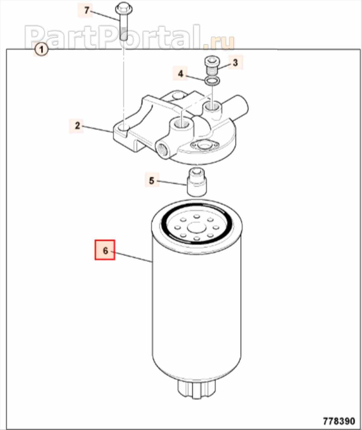 2. Технические характеристики фильтра JCB 32/925451