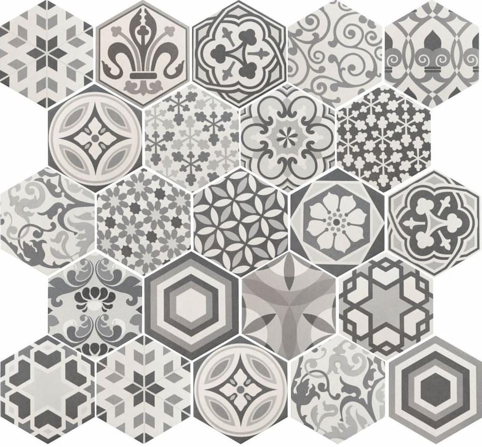 HEXATILE HARMONY B&W
