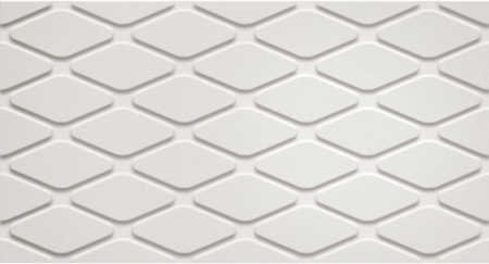 3D White Rhombus Matt/3Д Вайт Ромбус Матт