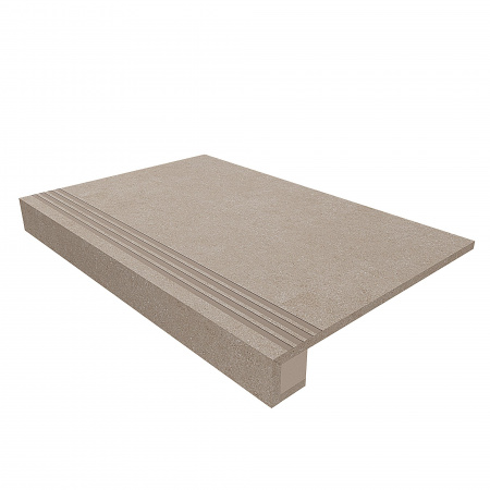 Комплект (Ступень LN01 (33x120) непол. (прямоугол. бортик) + Подступенок (14,5x120))