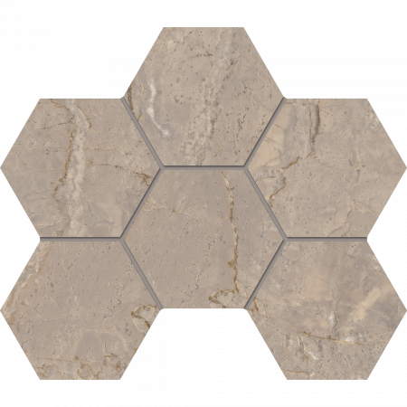 Мозаика BR02 Hexagon 25x28,5 полир.