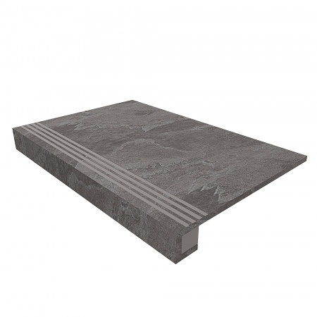 Комплект (Ступень TE03 (33x120) непол. (прямоугол. бортик) + Подступенок (14,5x120))