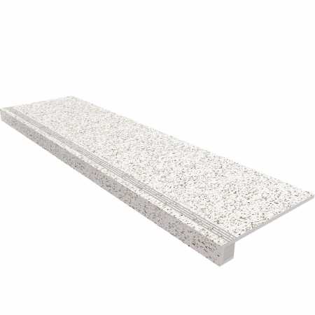 Комплект (Ступень CM00 (33x120) непол. (прямоугол. бортик) + Подступенок (14,5x120))