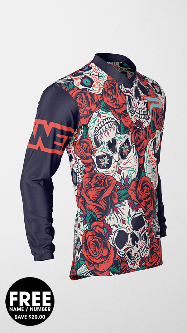 [CUSTOM] SKULLS & ROSES Jersey