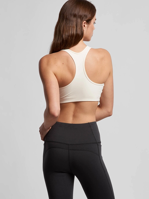 Ladies Active Ecru Crop