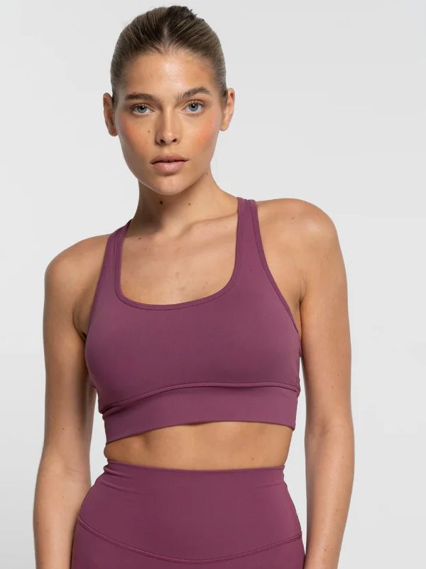 Racer Crop Merlot