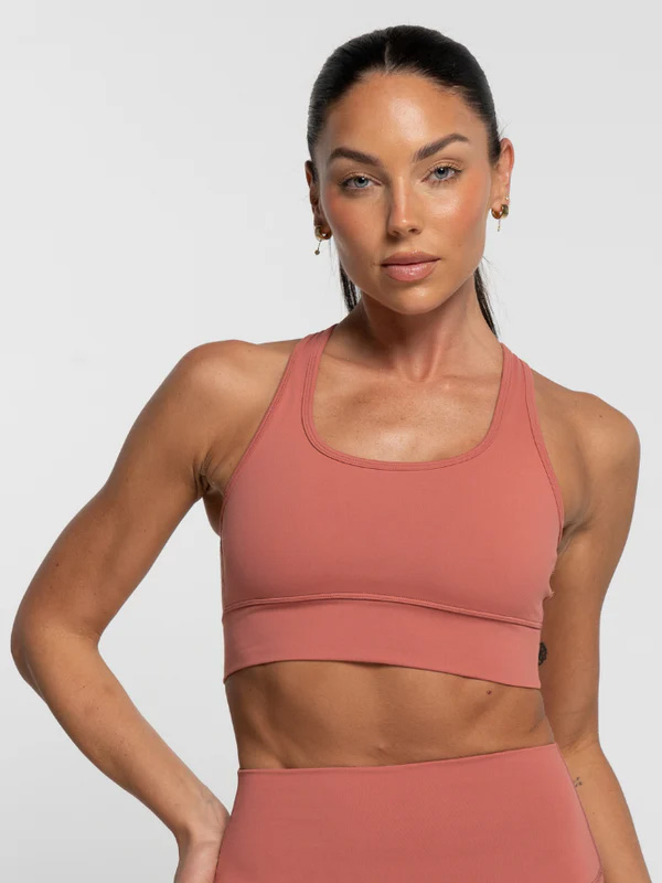 Racer Crop Terracotta