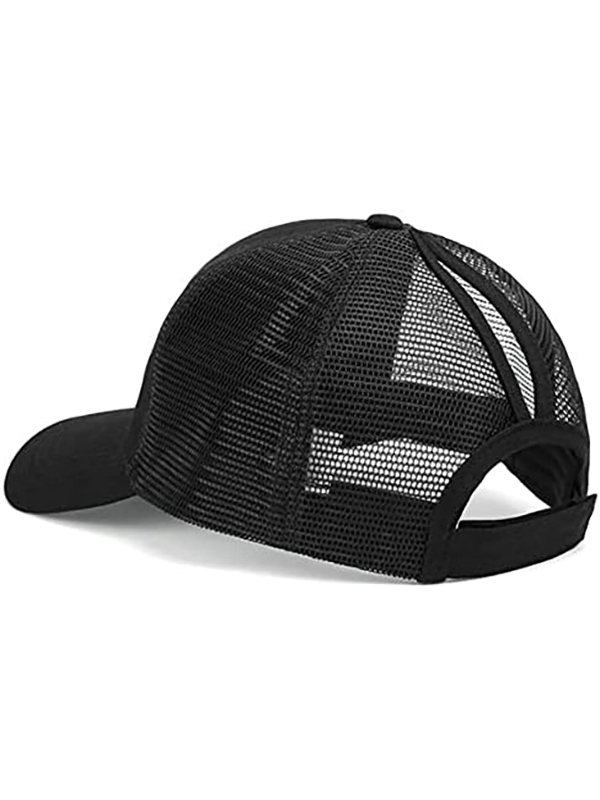 Ponytail Active Black Cap