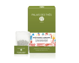  Чёрный чай "Русский купаж 7 цитрусовых Био", муслиновые пакетики Palais Des Thés