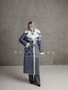 Long Grey Laser Winter Coat