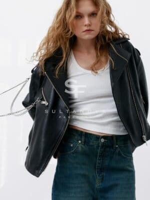 Black Jacket with Chain