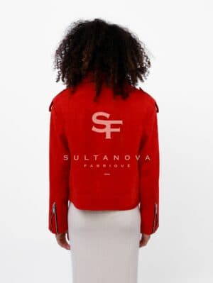 RED Suede Jacket
