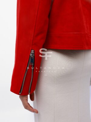 RED Suede Jacket