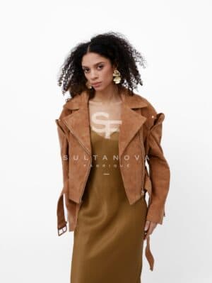 Sandy Suede Jacket with Sleeves