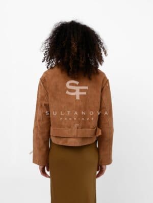 Sandy Suede Jacket with Sleeves