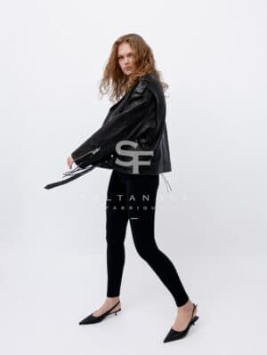 Black Croco Jacket