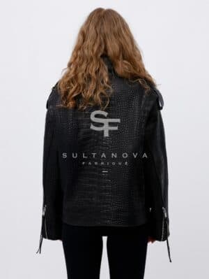 Black Croco Jacket