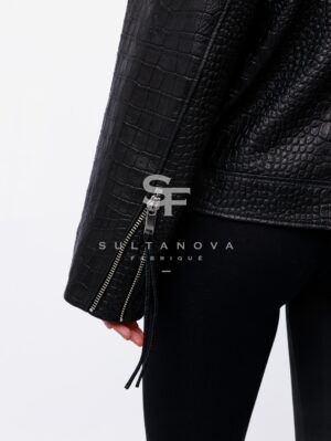 Black Croco Jacket