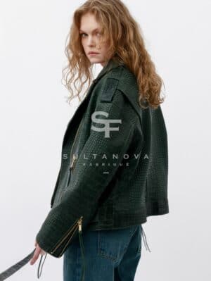 Green Croco Jacket